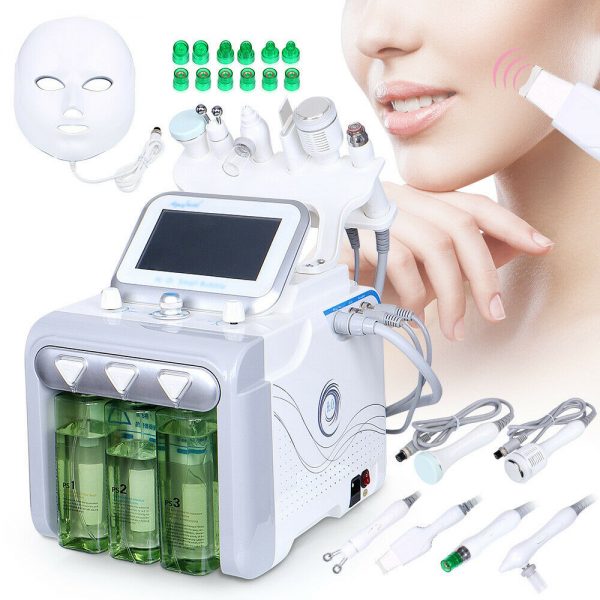 6 in1 Hydra Microdermabrasion Facial RF Lifting Skin Cleaning Equipment Machine