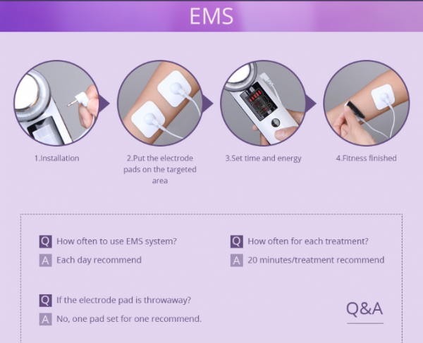 3in1 Ultrasonic EMS Electric Light Therapy Slimming Device