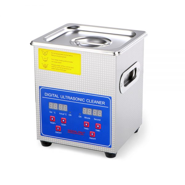 2L Ultrasonic Cleaner Stainless Steel Industry Heated Heater w/Timer